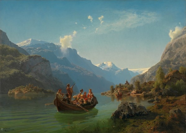 Brudeferd i Hardanger fra 1848 Print